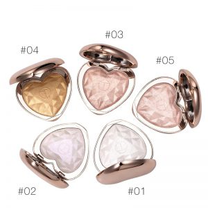 Highlight Love Shaped Powder Super High Pigment Baked