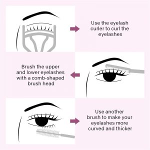 Mascara Double Brush 4D Silk Fiber Wraped Up Quickly