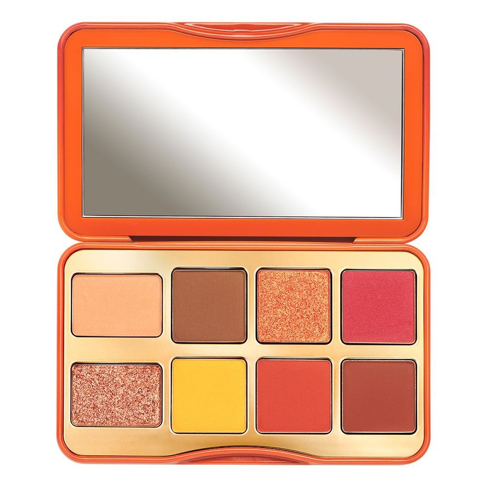 orange warm tone eyeshadow palette smokey eye makeup