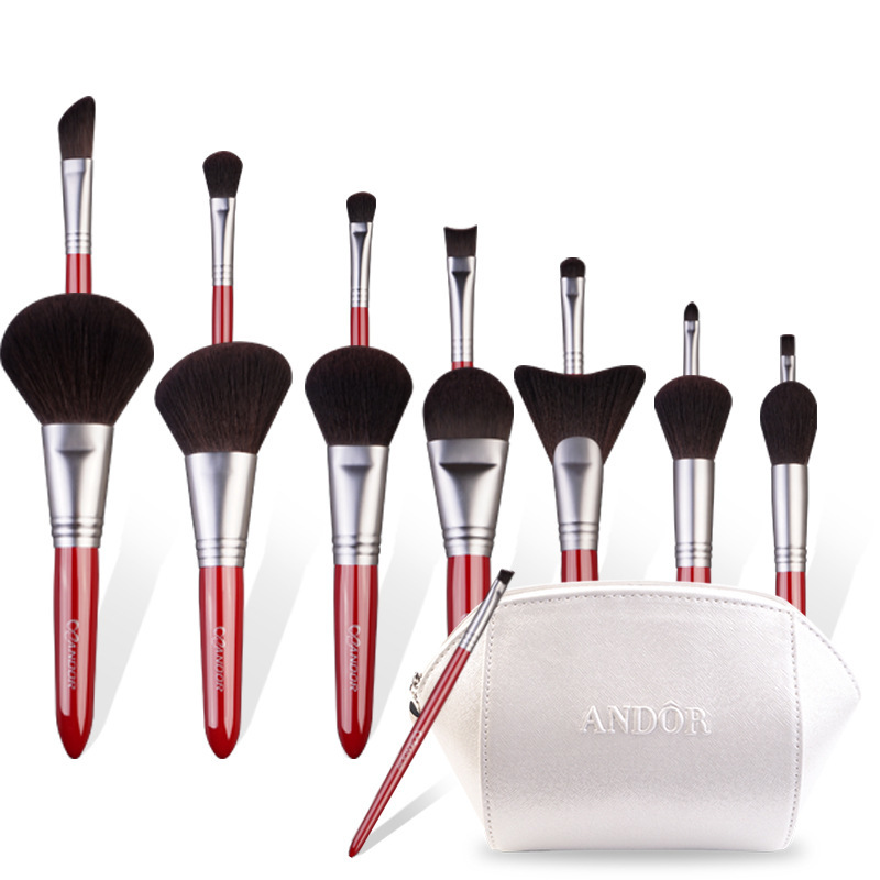 Custom 15 Pcs Professional Flower Makeup Bags Wholesale Cosmetic Make Up Soft Brush Sets