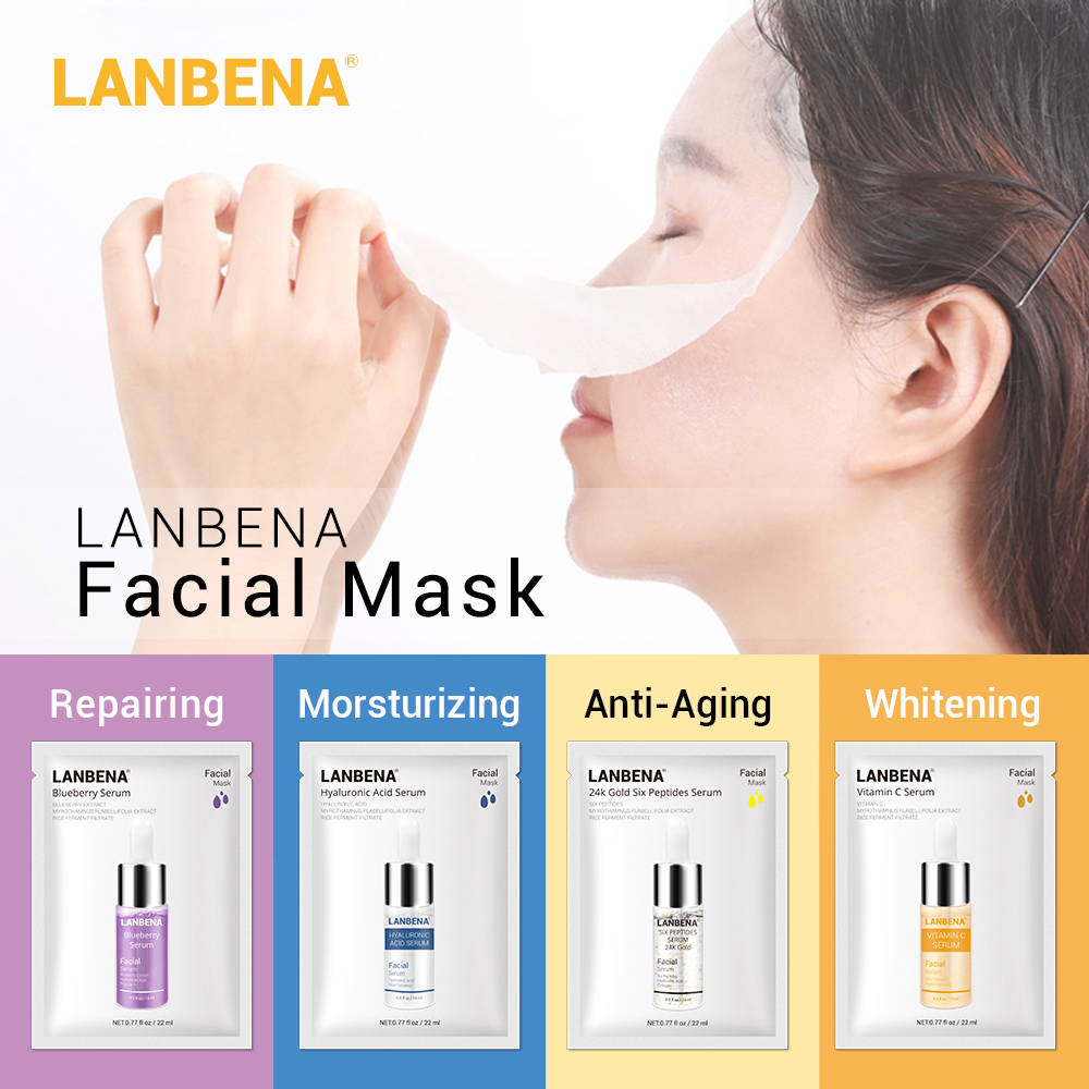 Facial Mask Hyaluronic Acid Serum Moisturizing Skin Care Essence