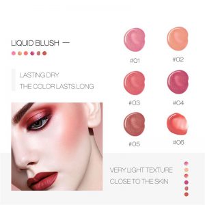 Liquid Blush Lasting Dry Light Texture 6 Color