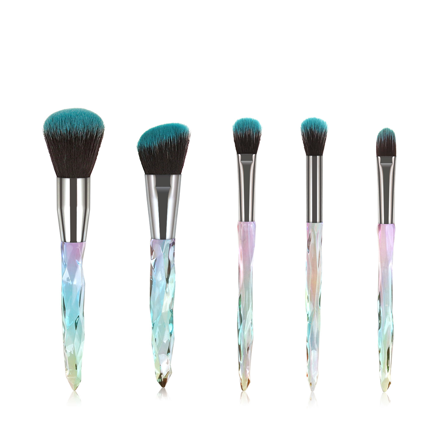 Makeup Brush Set Elegant New 5Pcs Cosmetic Brushes