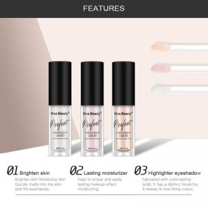3 Colors Liquid Highlighter for Face Moisture and Shine Makeup
