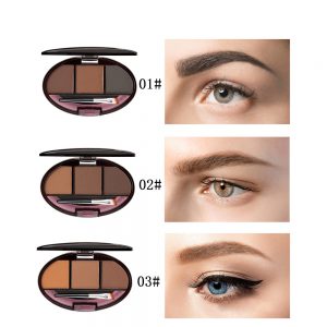 Brow Powder Kit 3 Colors for Common Eyebrow Makeup