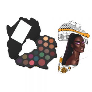 African Map Eye Shadow Palette OEM & ODM
