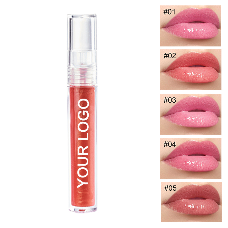 Lip Gloss 5 Colors Moisturizing Shimmer Metallic