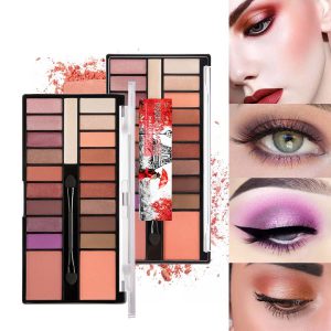 Shimmer Eye Shadow Palette With Blush Palette