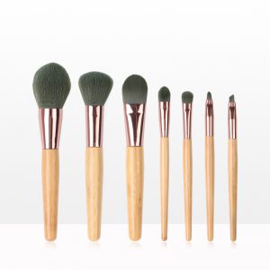 Wood Texture Handle Makeup Brushes